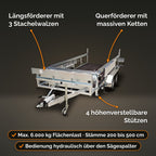 Kombitrailer mit Stammzuführtisch