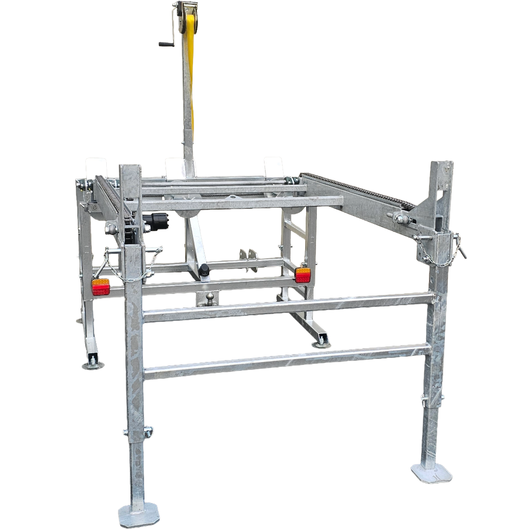 Zuführtisch für den Anbau, klappbar