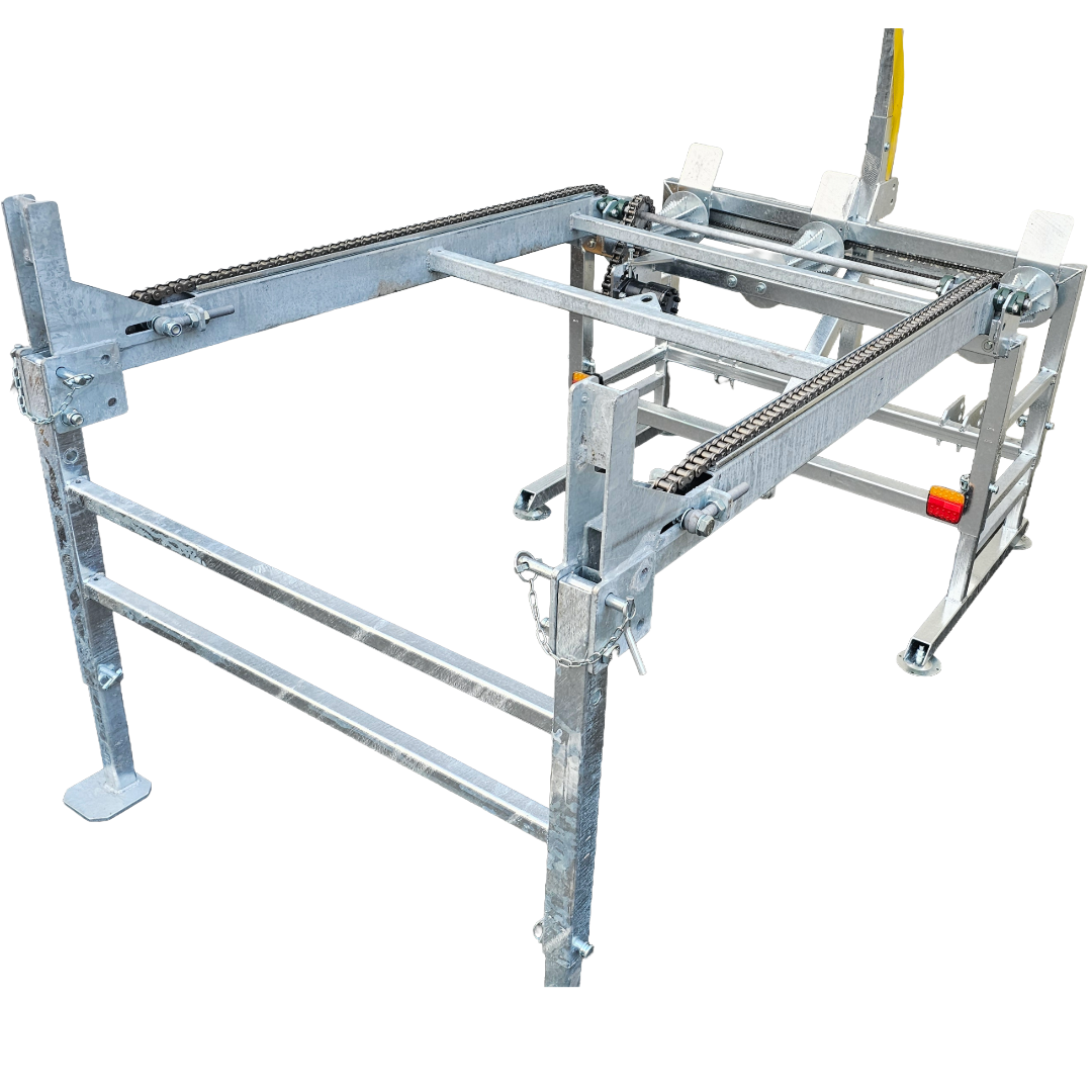 Zuführtisch für den Anbau, klappbar