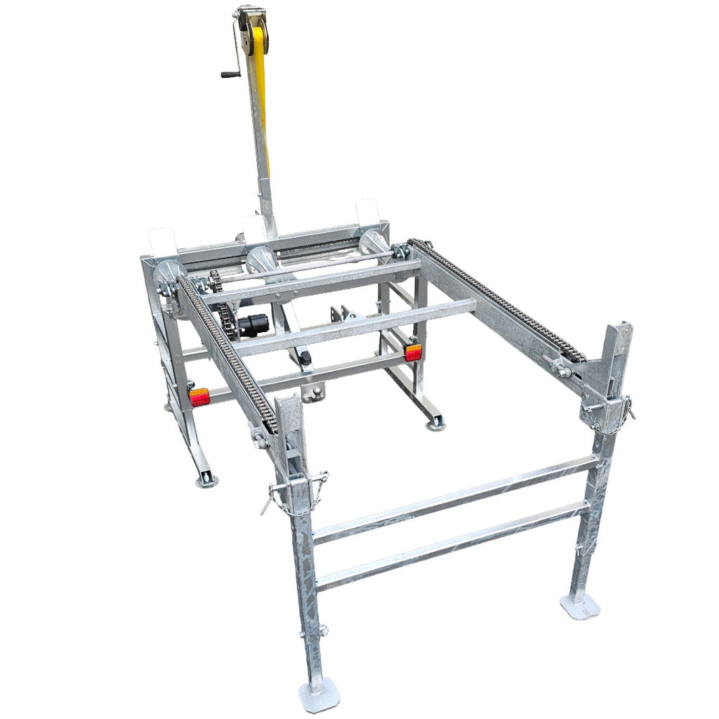 Zuführtisch für den Anbau, klappbar