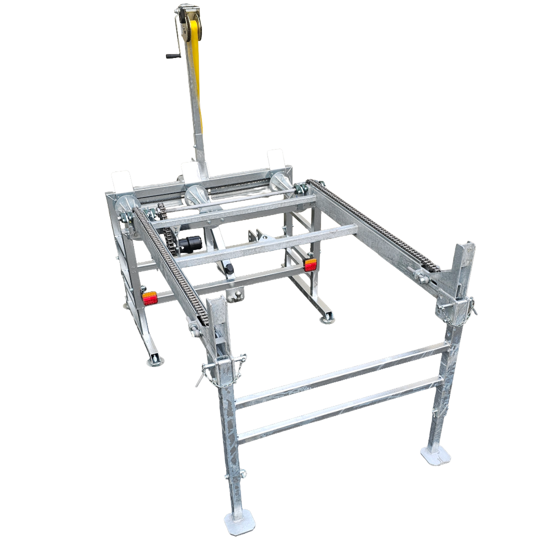 Zuführtisch für den Anbau, klappbar